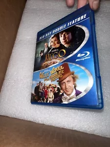 Willy Wonka And Hugo Double Movie Blue Rays Opened Never Used - Picture 1 of 2