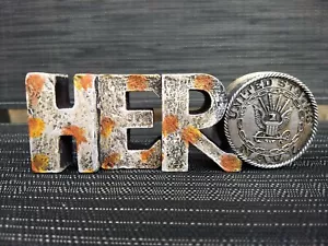United States Navy Military 2" x 6" HERO Desk Top Shelf Home Decor NEW RA7475 - Picture 1 of 7