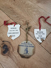 Vintage Horse Racing Warwick Club Stand Pass 9th Dec 1950 & May '93