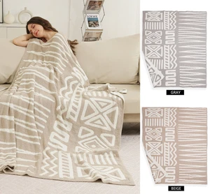 ComfyLuxe Geometric/Tribal Pattern Throw Blanket - Picture 1 of 15