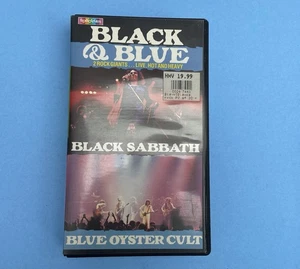 Black and Blue: Black Sabbath and Blue Oyster Cult Live VHS video cassette - Foto 1 di 4