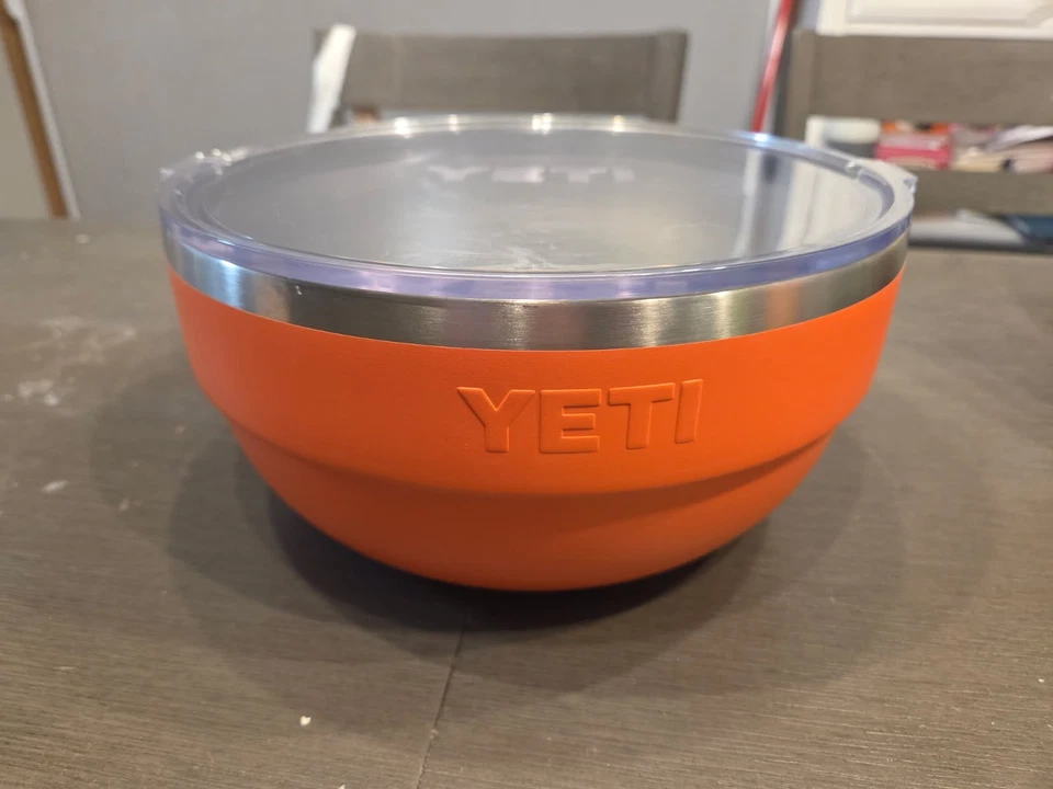 Yeti 4.5 Qt Insulated Bowl With Lid Papaya Large Mixing Bowl Rare Color Limited — 第 1/1 张图片