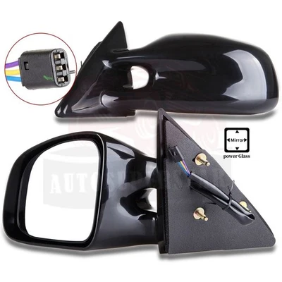 一对左右黑色电源侧视镜适用于庞蒂亚克 Grand Am 1999-03 — 第 1/4 张图片