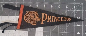 VTG 1940's Princeton University Felt Pennant Tigers - New Jersey 9”x 4” FLAG - Picture 1 of 5