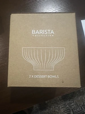 🔥 New In Box Set of 2 NESPRESSO Affogato Glass Dessert Bowls Summer ‘24 Coffee - Image 1 of 2