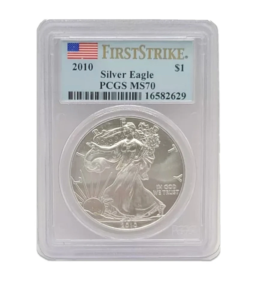 2010 $1 American Silver Eagle MS70 PCGS - First Strike - Image 1 of 1