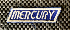 MERCURY RICAMATO CUCITO SOLO TOPPA AUTOMOBILE COUGAR MARQUIS 3 1/2" x 1" NOS - Foto 1 di 2