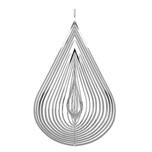 , Goccia d'Acqua Rimig, Acciaio Inox, Decorazione 3D con Fine Flusso Lic4956 - Foto 1 di 6