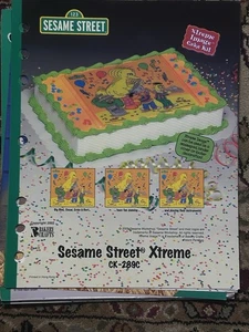 Expositor de inserción de pastel de calle de sésamo panadería artesanía Elmo Big Bird - Imagen 1 de 1