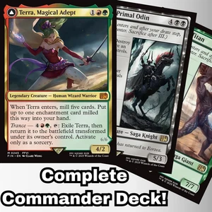 MTG Commander EDH Terra, Magical Adept 100 Cards Custom Deck 5 Color Sagas - Picture 1 of 9