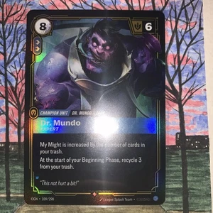 Riftbound Dr. Mundo 109/298 TCG Foil Card League Of Legends - Picture 1 of 6