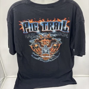 Harley Davidson Pig Trail Eureka Springs AR Double Sided Graphic Tee Size L 2012 - Bild 1 von 6