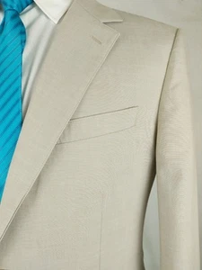 Giacca cappotto sportivo blazer slim fit BONOBOS uomo 40/42R cotone beige pietra estate - Foto 1 di 16