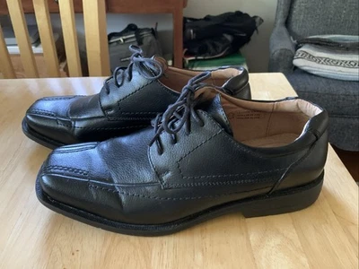 Zapatos de vestir negros Dexter para hombre - talla 10. Interior de cuero.  Excelente Estado Foto 1 de 4