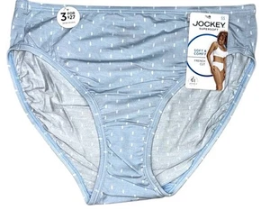 JOCKEY Womens SOFT COMFY French Cut Underwear Panty 2161 Modal Blue White Size S - Picture 1 of 3