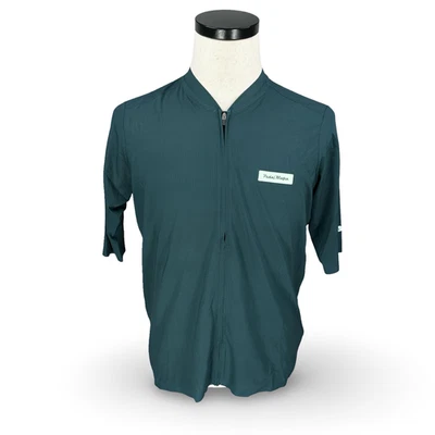 Camiseta deportiva Pedal Mafia Core Racing para hombre 2XL XXL verde azulado oscuro rendimiento cremallera Foto 1 de 4