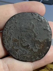 RARE 1700s Ducaton Netherland Dutch Colonial Era Silver Old Coin SHIPWRECK Rider - Picture 1 of 2
