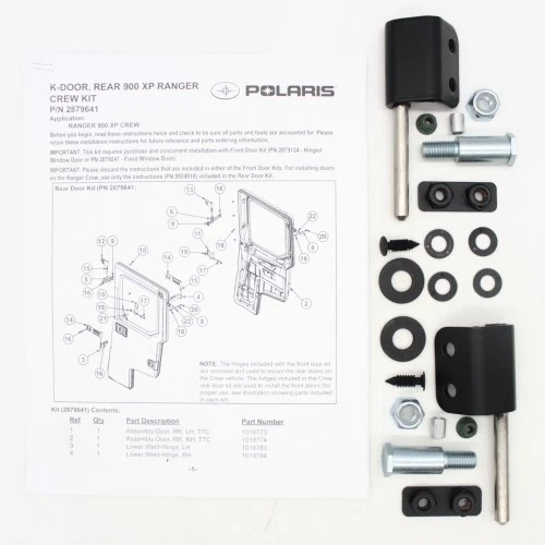 Kit de puertas de ventana fija trasera Polaris Ranger Crew Poly número de pieza - 2879641 Foto 1 de 4