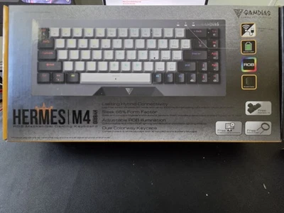 GAMDIAS Hermes M4 Hybrid Wireless Mechanical Gaming Keyboard – 65% – RGB – NEW - Image 1 of 4