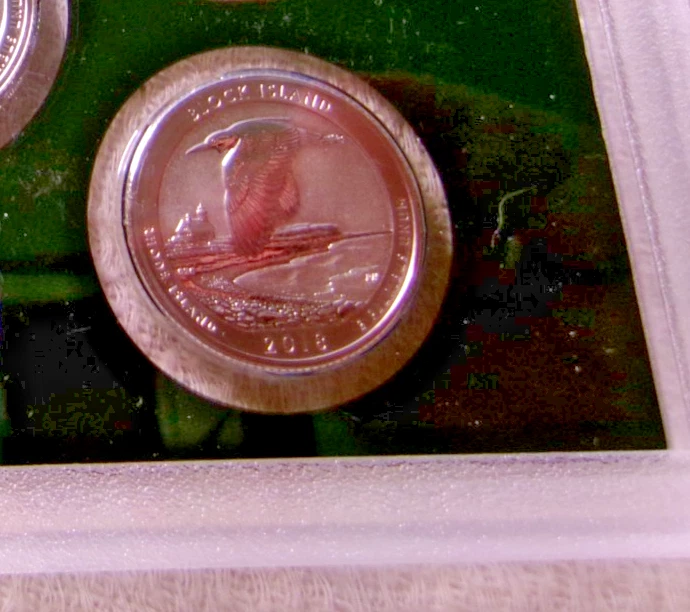 2018-S  REVERSE PROOF Quarter "APOSTLE ISLAND" Proof from Silver Proof Set - Image 1 of 1