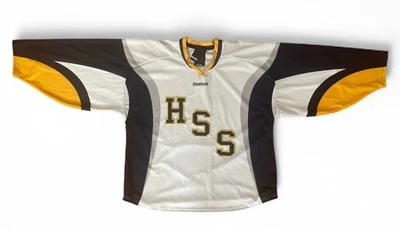 Camiseta REEBOK, HHS HOCKEY TEAM, nueva/etiqueta, talla ADULTO Xlarge, COLOR BLANCO, # 25 Foto 1 de 2