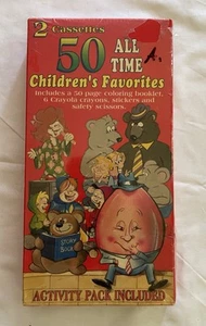 50 Classic All Time Children’s Favorite 2-Cassette Activity Pack - Picture 1 of 2
