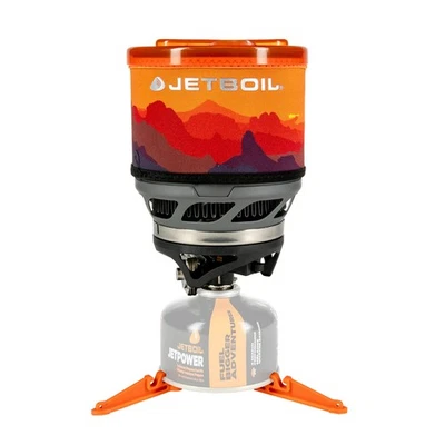 Jetboil MiniMo Portable Stove Sunset Cooking System for Camping and Backpacking