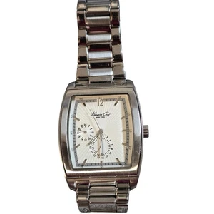 Kenneth Cole Silver Watch Stainless Steel Analog Dress Watch for Men - Picture 1 of 5