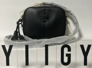 🐼💦 Tory Burch 🐼💦 McGraw Camera Crossbody Leder Tasche Handtasche Schwarz 🐼 GB41o3 - Bild 1 von 10