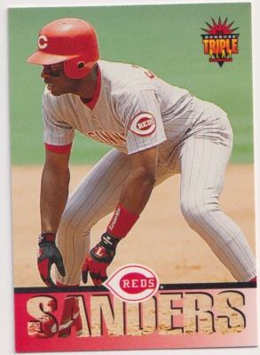 1994 Donruss Triple Play #219 Reggie Sanders Cincinnati Reds - Image 1 of 2