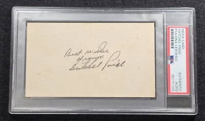Amazing SATCHEL PAIGE Signed Inscribed 3x5 Index Card-HOF-CLEVELAND INDIANS-PSA - Image 1 of 4