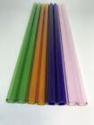 12 pouces de long 12 mm OD 8 mm ID tube soufflant en verre (8) pièces 2 de chaque couleur