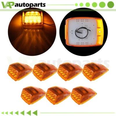 Luces de señalización laterales blancas cálidas 7 piezas para Peterbilt 17 LED Foto 1 de 4