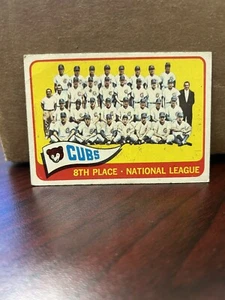 1965 TOPPS SET BREAK #91 CUBS TEAM 4621T Crease - Picture 1 of 2