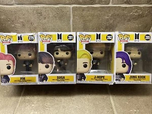 4 Funko Pop Rocks BTS Butter RM, Suga, J-Hope, Jung Kook Vinyl Figuren - Bild 1 von 9