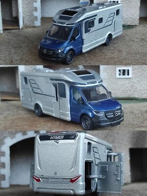 1/40 Majorette Mercedes Hymer T 780 Camping-car Miniature Collection Métal  - Photo 1/4