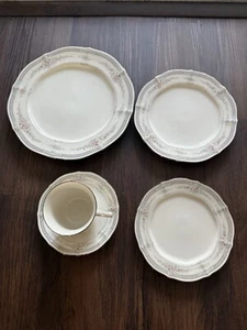 Noritake Rothschild #7293 DINNER Set Of 5 PLATE 10.5" 8” 7” 6” Cup - Picture 1 of 12