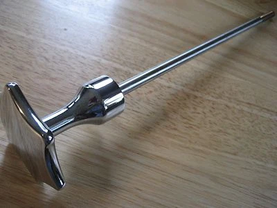 VINTAGE BMW R50US-R69US CHROME STEERING DAMPER KNOB NEW - Image 1 of 3