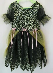 The Childrens Place Girls Sz 3 4 Leopard Cat Print Tutu Dress Costume Halloween - Picture 1 of 6