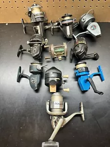 Lot Of 10 VINTAGE FISHING REELs PARTS OR REPAIR Zebco, Daiwa, Sportfisher - Picture 1 of 19