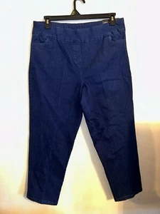 Alfred Dunner NWT Women’s Pants Blue Size 16P Stretch Instantly Slims 36x26 $54 - Picture 1 of 6