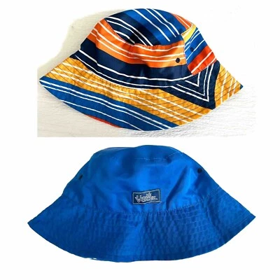 UV Skinz Niños M Sombrero Cubo Reversible Protección Solar UPF 50+ Azul Naranja Usado en Excelente Condición m Foto 1 de 3