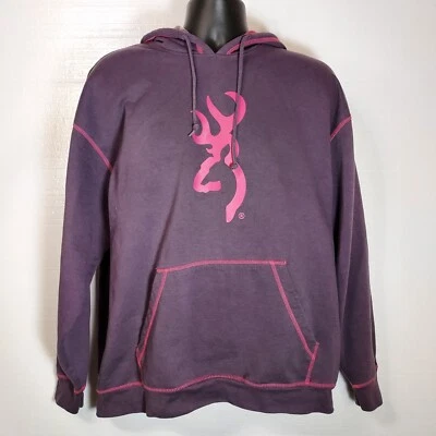 Sudadera con Capucha Browning Grande Gráfico Buck Pullover Polar Bolsillo XL Púrpura Rosa Camuflaje Foto 1 de 4