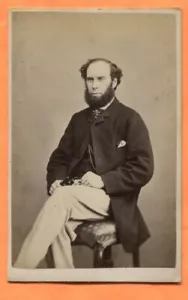 CDV Kilmarnock Schottland, Porträt eines Mannes, von Kilmarnock, ca. 1870er Backstamp - Bild 1 von 3