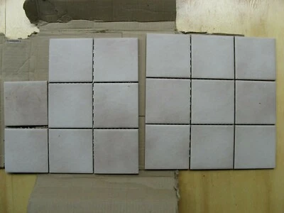 Lote de 16 Azulejos de Pared Cerámica Italiana 4" Bronceado/Doblado NUEVO Foto 1 de 4