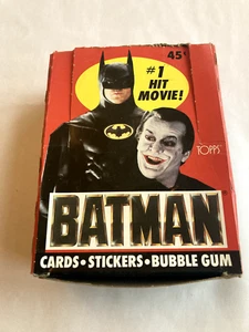 BATMAN THE MOVIE CARDS, BASE SET, ALL STICKERS, WRAPPERS, EMPTY BOX 1989 - Picture 1 of 2