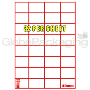 WHITE A4 SELF ADHESIVE ADDRESS LABELS INKJET LASER COPIER PRINTER STICKY PEEL - Picture 1 of 21