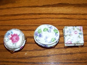 MENGE 3 VINTAGE LEFTON JAPAN RING/SCHMUCKSCHATULLEN MIT FUSS X-395, 1239 - Bild 1 von 4