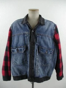 Men's XL Levi's Premium Big E Type 2 Hybrid Trucker Jean Jacket Woodsman Denim - Picture 1 of 22
