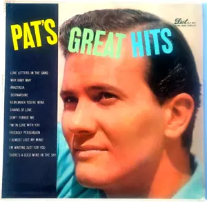 PAT BOONE - Pat’s Great Hits - Vinyl LP 1958 Dot RecordsDLP 3071 Mono - Imagen 1 de 6